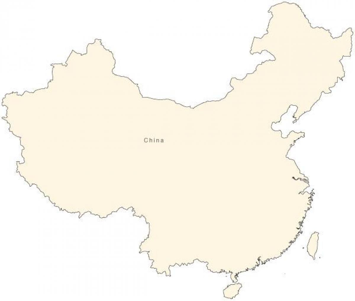 China eenvoudige kaart