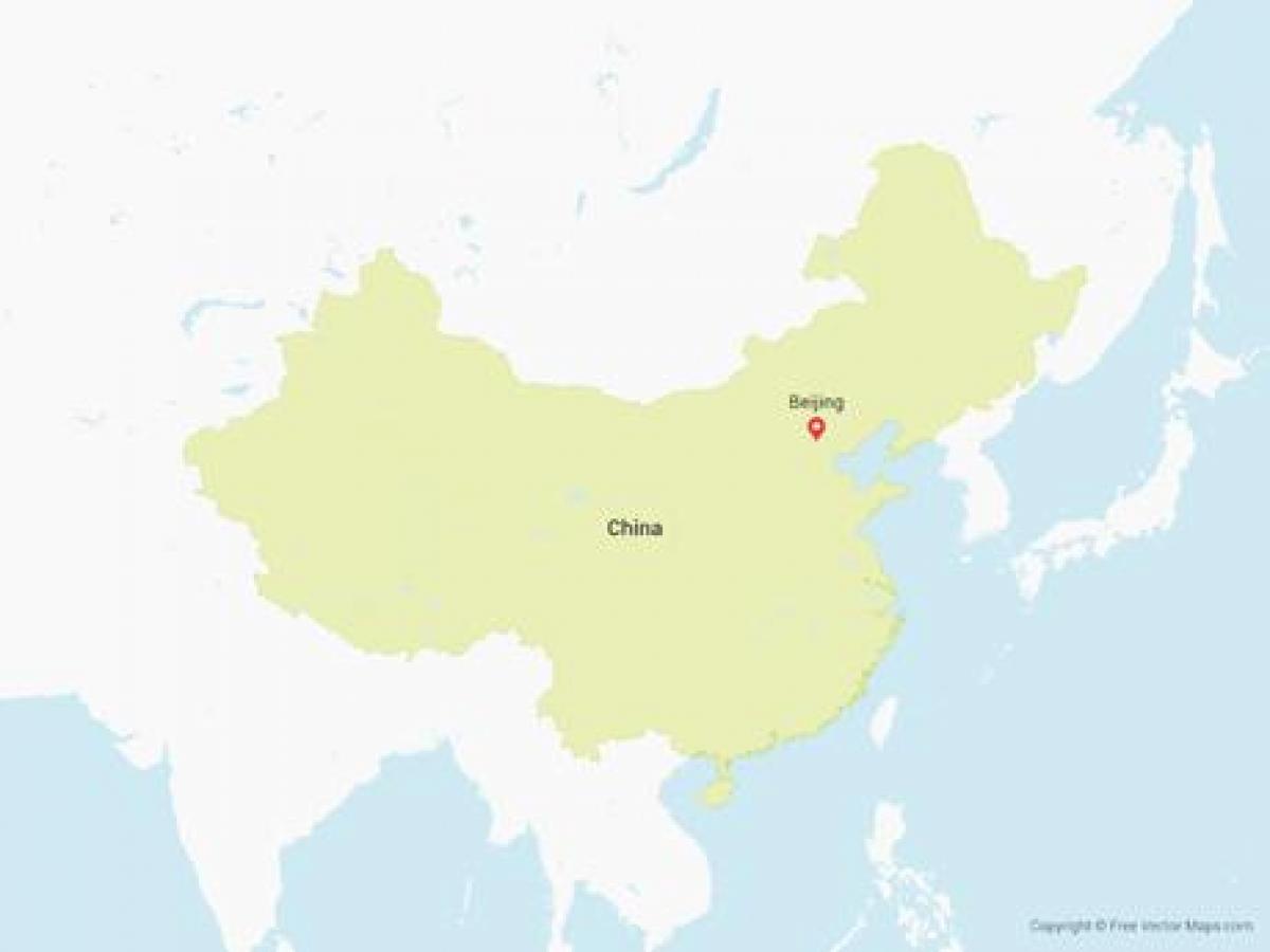 vector kaart van China