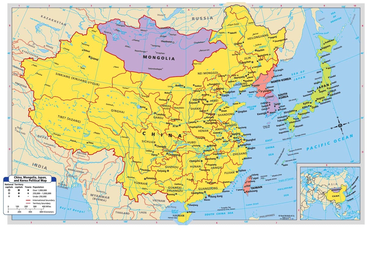 kaart van China