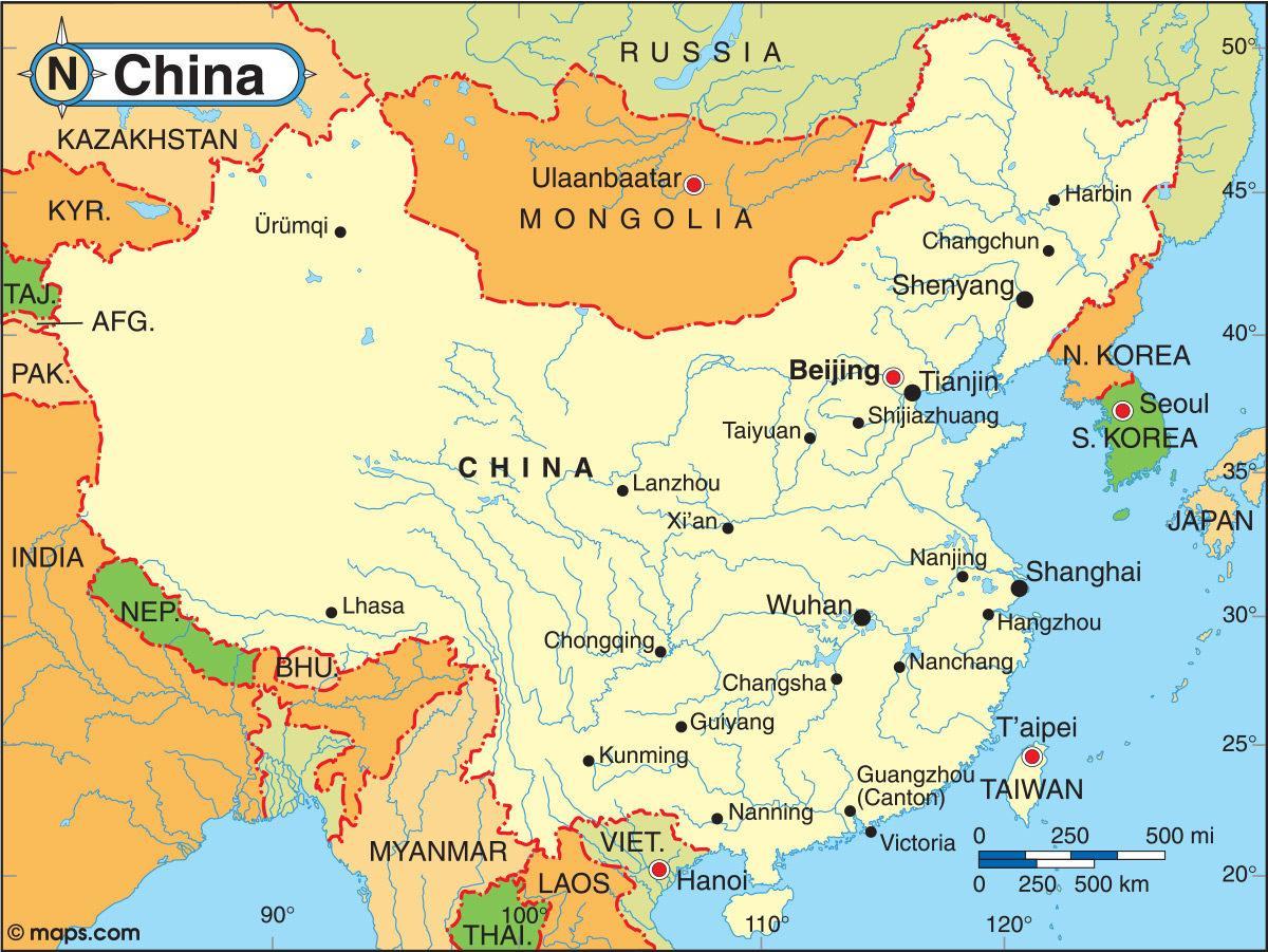 China southern vlucht kaart