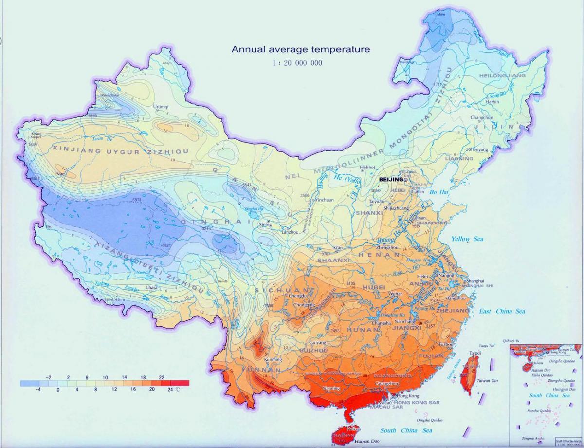 weerkaart China