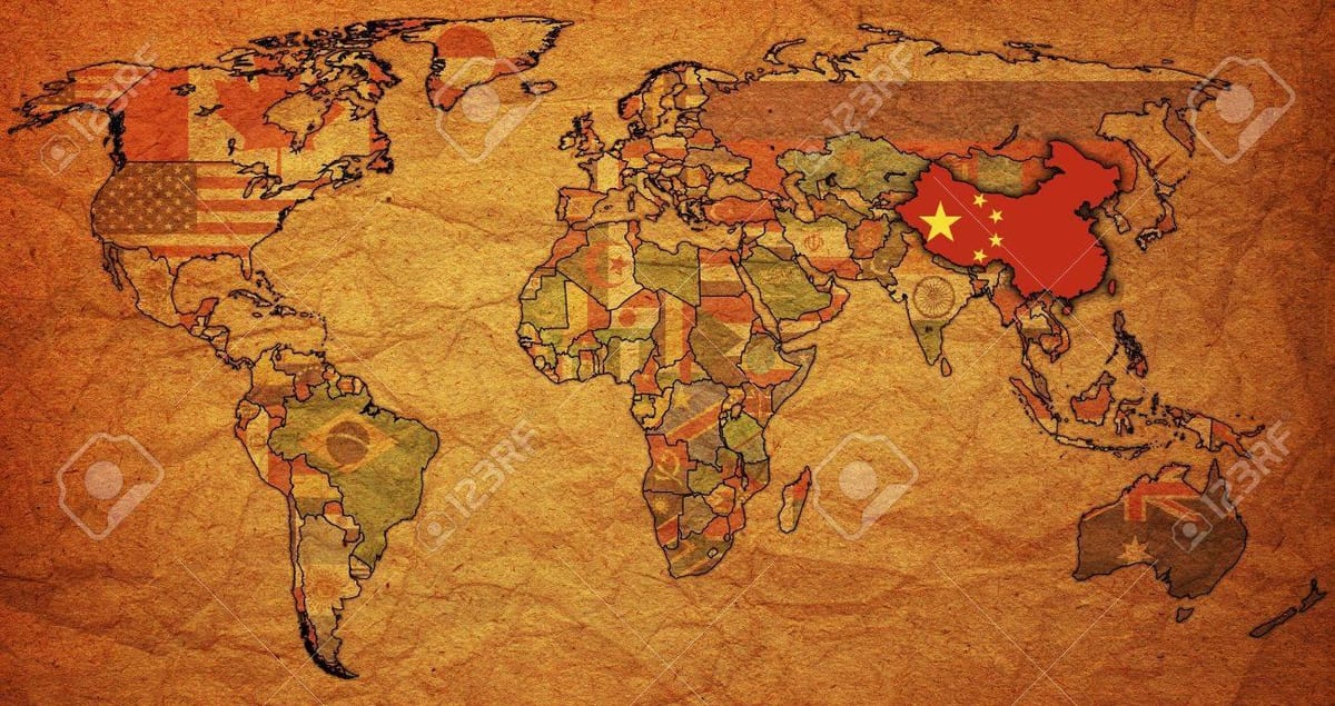 Oude kaart van China