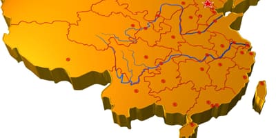 China 3d kaart