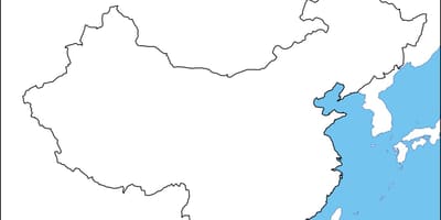 China lege kaart