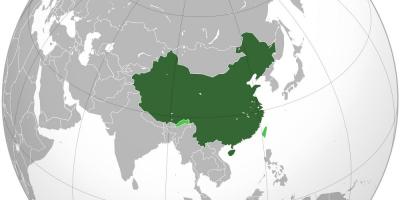 China kaart wereld