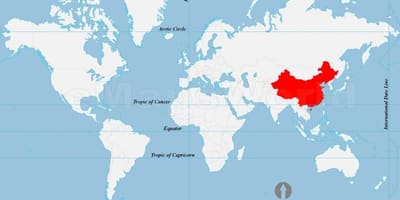 China wereldwijd op de kaart