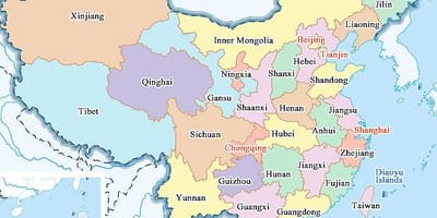 Kaart van China