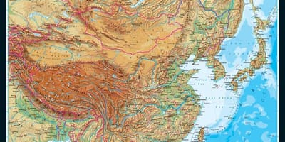 Fysiografische kaart van China
