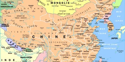 Chine kaart