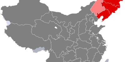 Het noordoosten van China kaart bekijken
