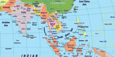 Zuid-China kaart