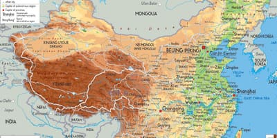 China in kaart