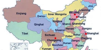 Provinciale kaart van China