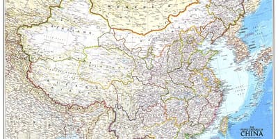 Kaart van de republiek van China