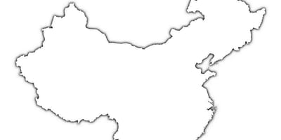 Schematische kaart van China
